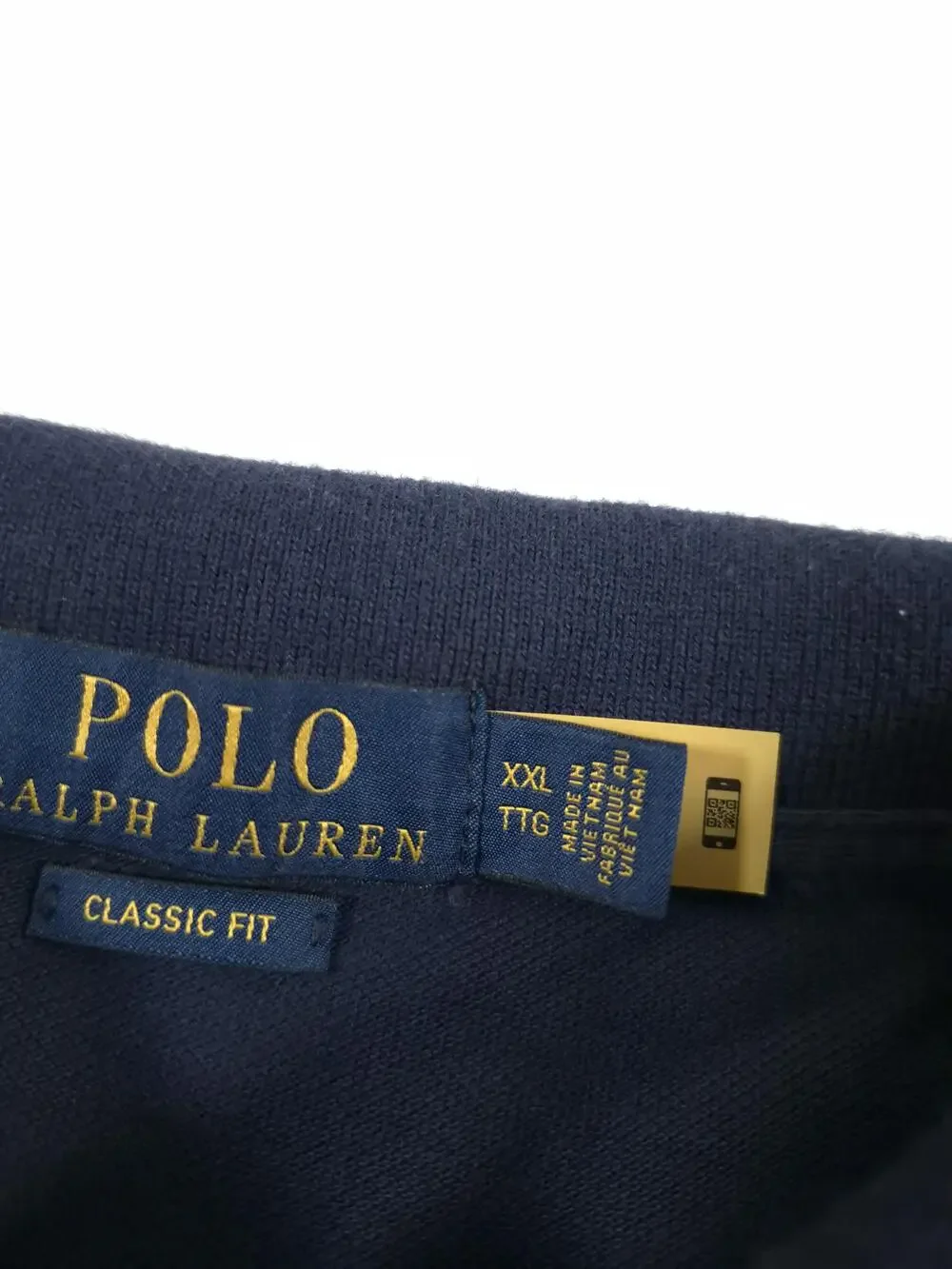 Polo Ralph Lauren Polo Shirt Mens 2XL Blue Classic Fit Pique Tipped Pony Logo